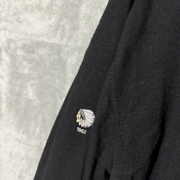 FootJoy Sweater XL Black Half Zip Pullover Wool Lined Golf Performance Indian - Picture 5 of 10